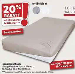 Famila Nord West H.G. HAHN HAUSTEXTILIEN Spannbetttuch Angebot