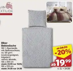 Famila Nord West H.G. HAHN HAUSTEXTILIEN Biber Bettwäsche Angebot