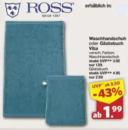 Famila Nord West ROSS Waschhandschuh oder Gästetuch Vita Angebot