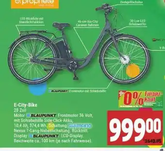 Marktkauf E-City Bike Angebot