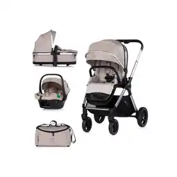 Netto Marken-Discount Chipolino Kombikinderwagen Euphoria 3in1 Sportsitz Babyschale umbaubar klappbar beige Angebot