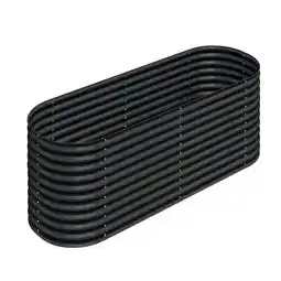 Netto Marken-Discount Hochbeet Stahl Oval - M - 240(L) x 80(W) x 80 (H) - Anthrazit Angebot