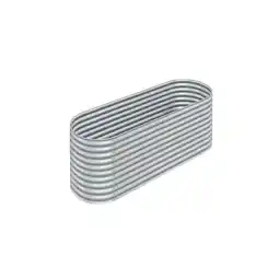 Netto Marken-Discount Hochbeet Stahl Oval - M - 240(L) x 80(W) x 80 (H) - Silber Angebot