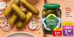 Netto Marken-Discount Kühne Brotzeitgurken Angebot