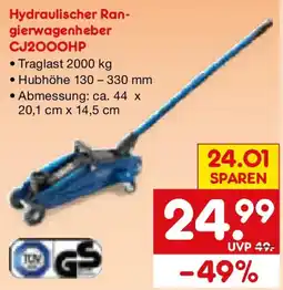 Netto Marken-Discount Hydraulischer Rangierwagenheber CJ2000HP Angebot