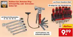 Netto Marken-Discount star Multitool Axt, Ratschen Ringschüssel 5tlg. oder Schraubendreher Set Angebot