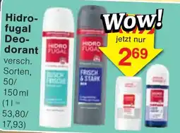 Wiglo Wunderland Hidrofugal Deodorant Angebot