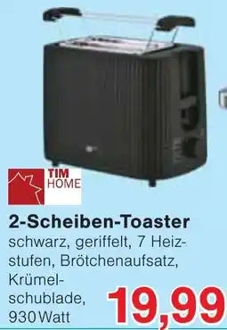 Wiglo Wunderland TIM HOME 2-Scheiben-Toaster Angebot