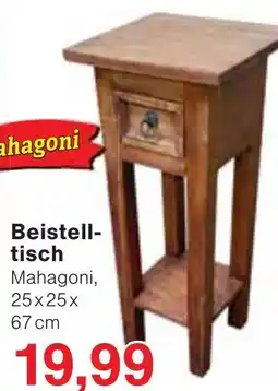 Wiglo Wunderland Beistelltisch Mahagoni Angebot