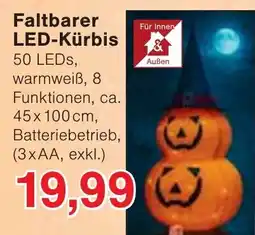 Wiglo Wunderland Faltbarer LED-Kürbis Angebot