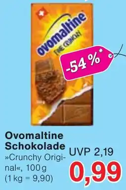 Wiglo Wunderland Ovomaltine Schokolade »Crunchy Original« Angebot