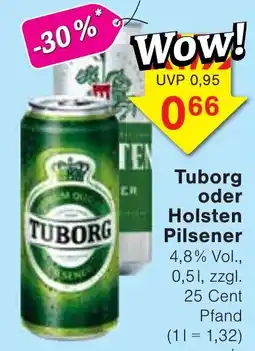 Wiglo Wunderland Tuborg oder Holsten Pilsener Angebot