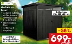 Netto Marken-Discount JUSKYS Gerätehaus Luzern Angebot