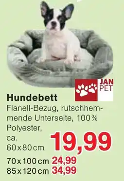 Wiglo Wunderland Hundebett JAN PET Angebot