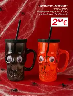 KiK Trinkbecher,,Totenkopf" Angebot