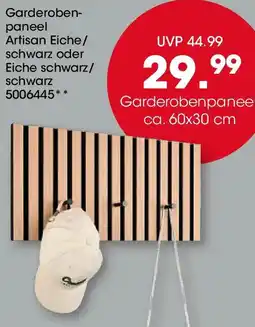 Möbel Martin Garderobenpaneel Artisan Eiche Angebot