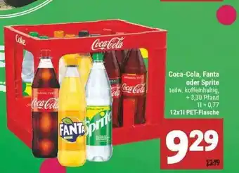 Marktkauf Coca Cola, Fanta Oder Sprite 12x1L Angebot