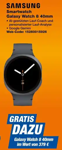 expert Techno Land SAMSUNG Smartwatch Galaxy Watch 8 40mm Angebot
