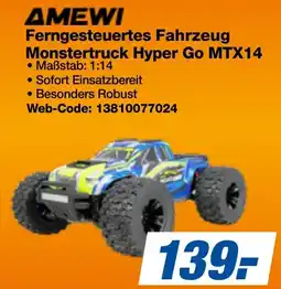 expert Techno Land AMEWI Ferngesteuertes Fahrzeug Monstertruck Hyper Go MTX14 Angebot