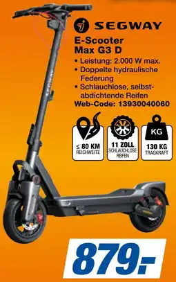 expert Techno Land SEGWAY E-Scooter Max G3 D Angebot