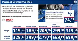 AUTO plus Original-Bremsenwechsel Angebot