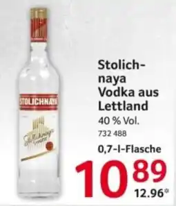 Selgros Stolichnaya Vodka aus Lettland Angebot