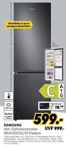 MEDIMAX SAMSUNG Kühl-/Gefrierkombination RB34C602CB1/EF Premium Angebot