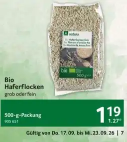 Selgros natura Bio Haferflocken Angebot