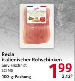 Selgros Recla italienischer Rohschinken Angebot