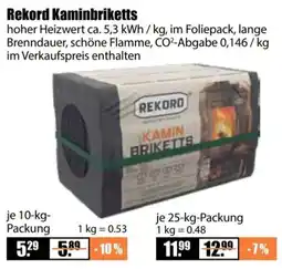 V Baumarkt Rekord Kaminbriketts Angebot