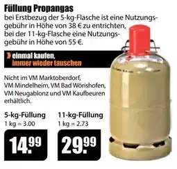 V Baumarkt Füllung Propangas Angebot
