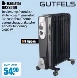 V Baumarkt Öl-Radiator GUTFELS HR32009 Angebot