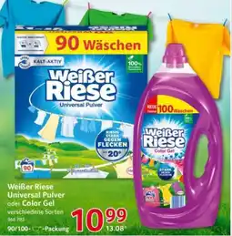 Selgros Weißer Riese Universal Pulver oder Color Gel Angebot