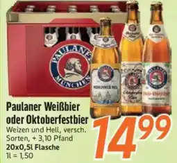 inkoop Paulaner Weißbier oder Oktoberfestbier Angebot