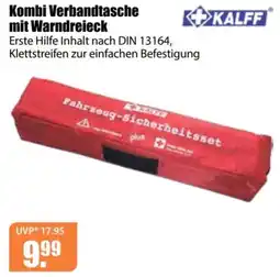 V Baumarkt KALFF Kombi Verbandtasche mit Warndreieck Angebot