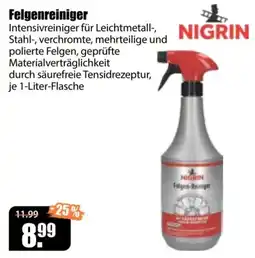 V Baumarkt NIGRIN Felgenreiniger Angebot