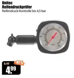 V Baumarkt Unitec Reifendruckprüfer Angebot