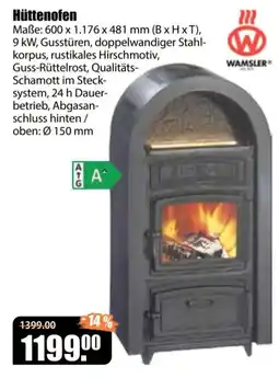 V Baumarkt Hüttenofen WAMSLE Angebot