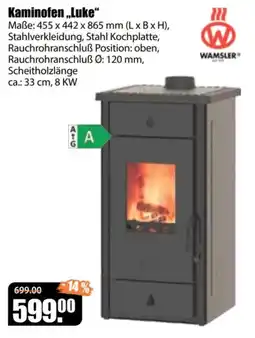 V Baumarkt Kaminofen „Luke“ WAMSLER Angebot