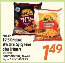 inkoop McCain 1-2-3 Original, Western, Spicy Fries oder Crispers Angebot