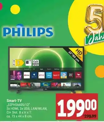 Marktkauf Philips Smart TV  ,,32PHS6605/12" Angebot