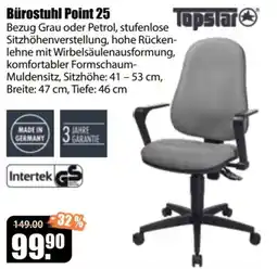 V Baumarkt Bürostuhl Point 25 Topstar Angebot