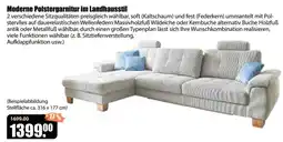 V Baumarkt Moderne Polstergarnitur im Landhausstil Angebot
