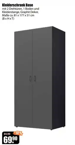 V Baumarkt Kleiderschrank Base Angebot
