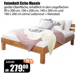 V Baumarkt Futonbett Eiche Massiv Angebot