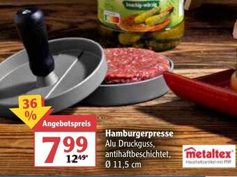 Globus Metaltex Hamburgerpresse Angebot