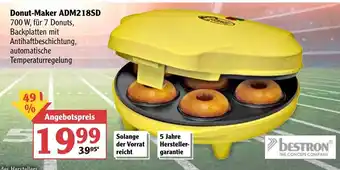 Globus Bestron Donut-Maker | ADM218SD Angebot