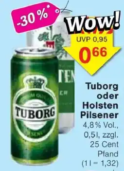 Jawoll Tuborg oder Holsten Pilsener Angebot