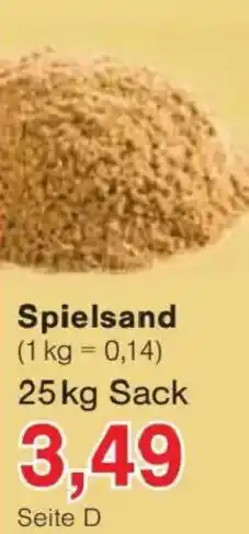 Jawoll Spielsand Angebot