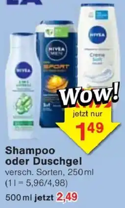 Jawoll NIVEA Shampoo oder Duschgel Angebot